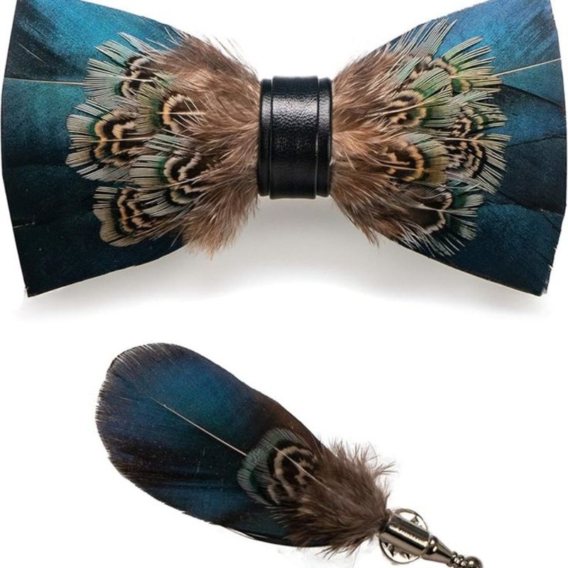 Elegant Feather Bow Ties to Elevate Your Style 2