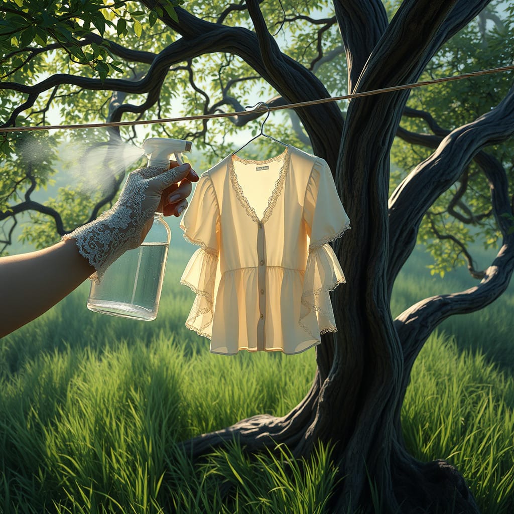 clothing hacks top on clothesline
