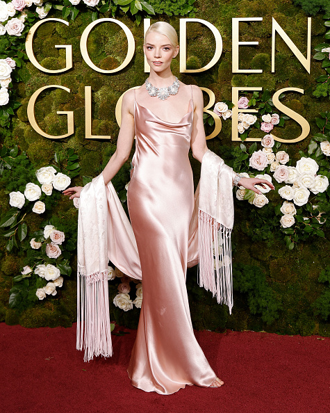 Anya Taylor-Joy in Vintage Dior At the Golden globes 