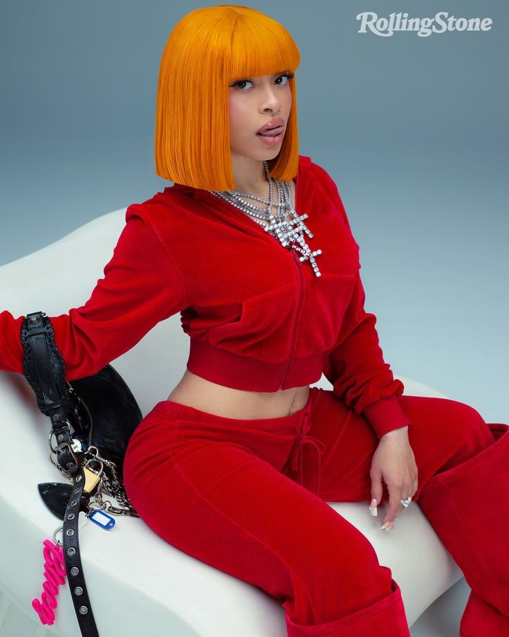 Ice Spice red croptop