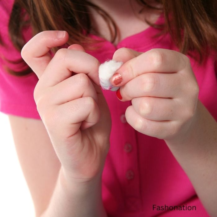 Remove nail polish removing orange polish