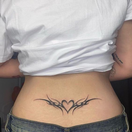 Tattoo trends heart tribal