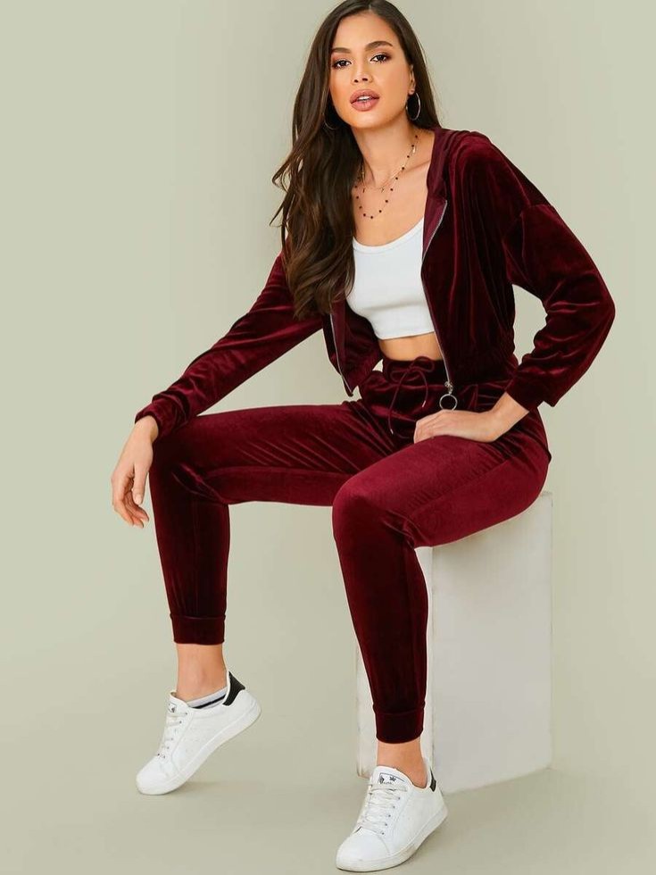 Classic Velour Tracksuit Women Love for Everyday Style