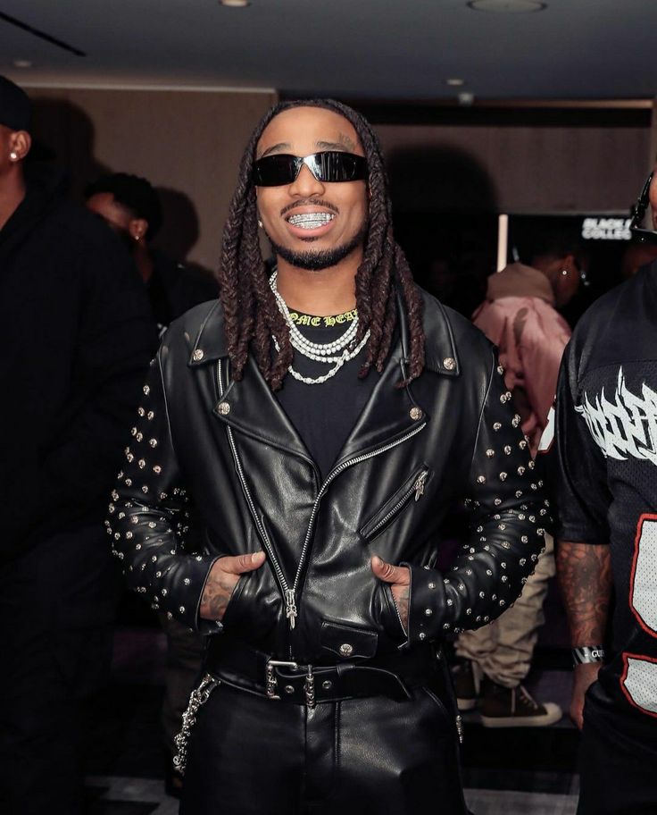 Quavo leather jacket