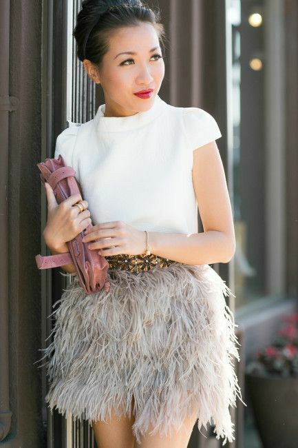 Layering the feather skirts is the way to go