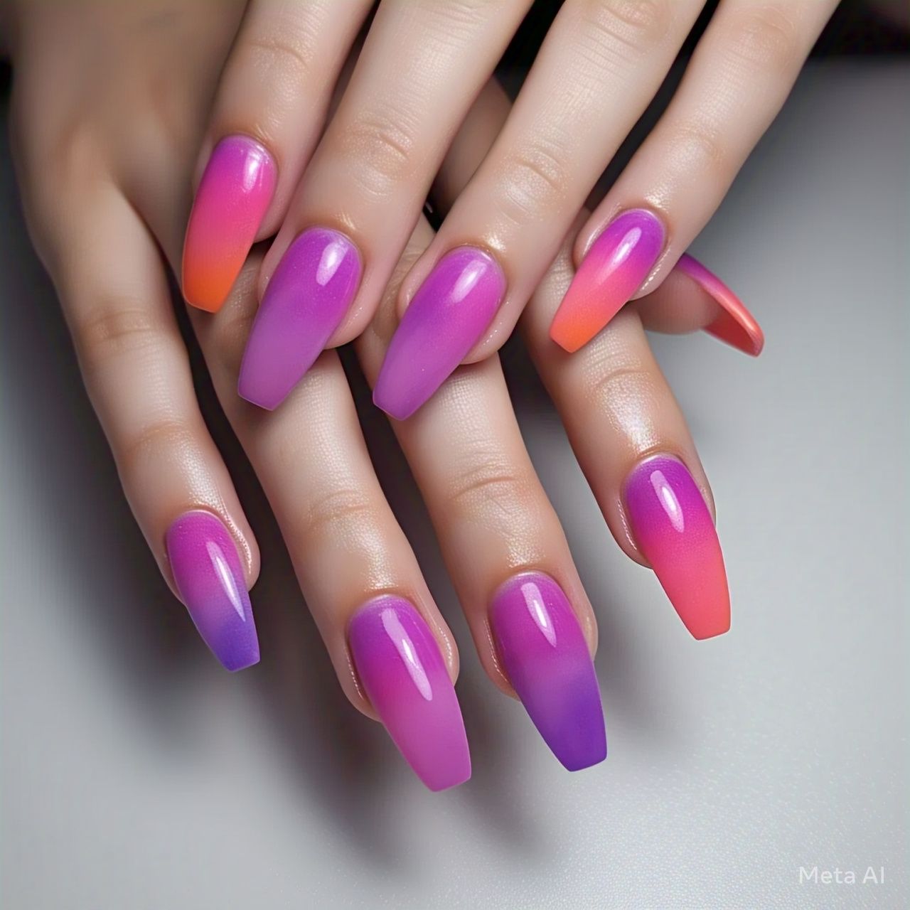 beautiful nails pink gradient