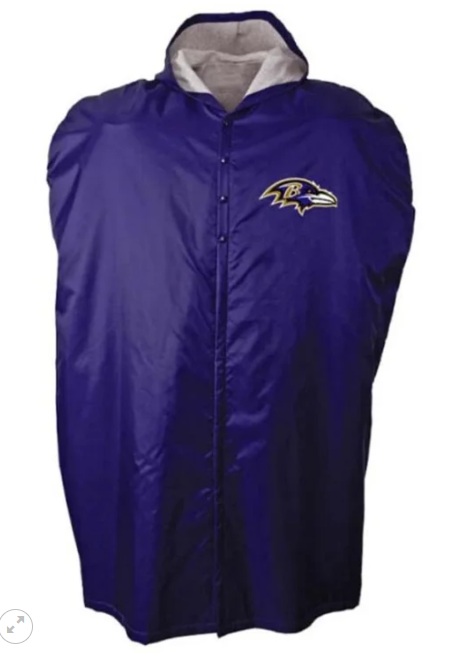 NFL Sideline Cape Coat ravens 