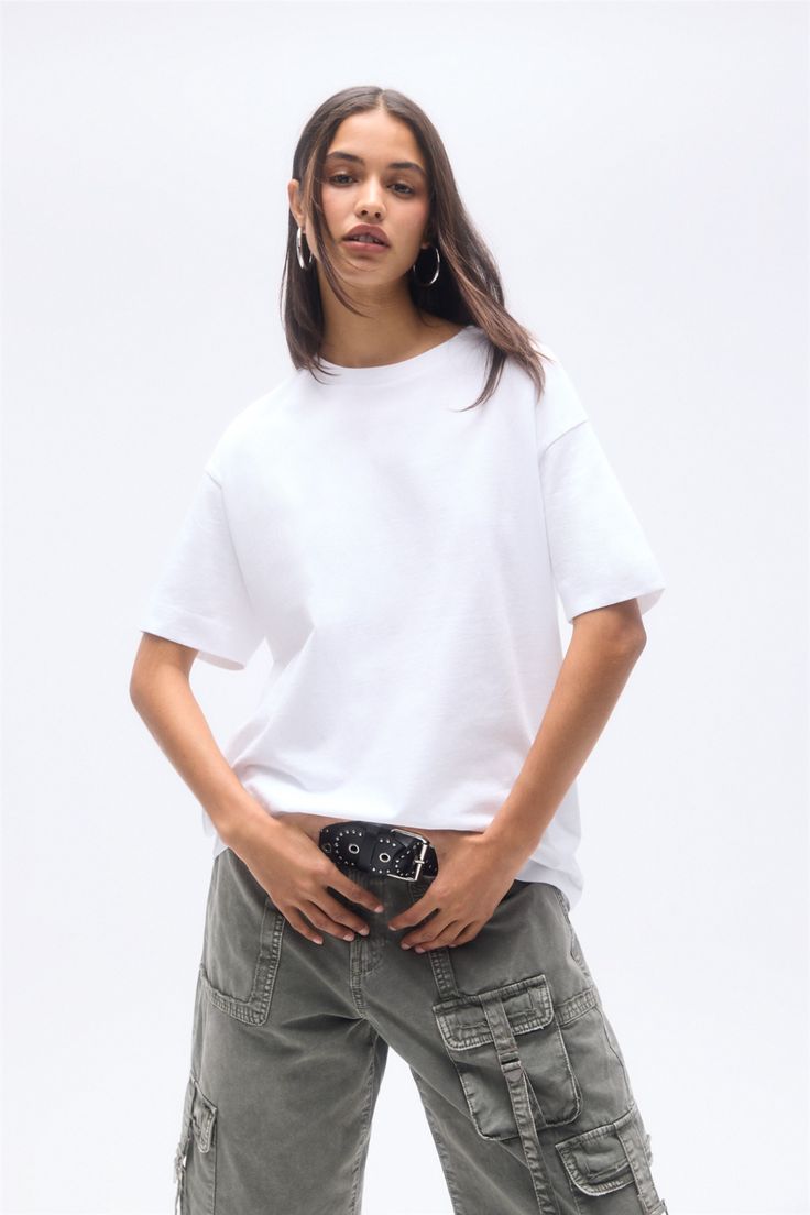 basic plain t-shirts white