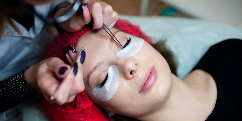 brow lift Melborne woman with eye patches