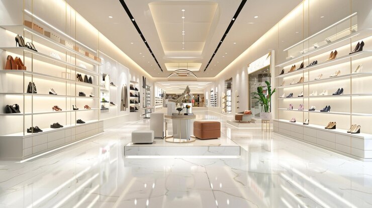 trending shoes inside a shoe store 