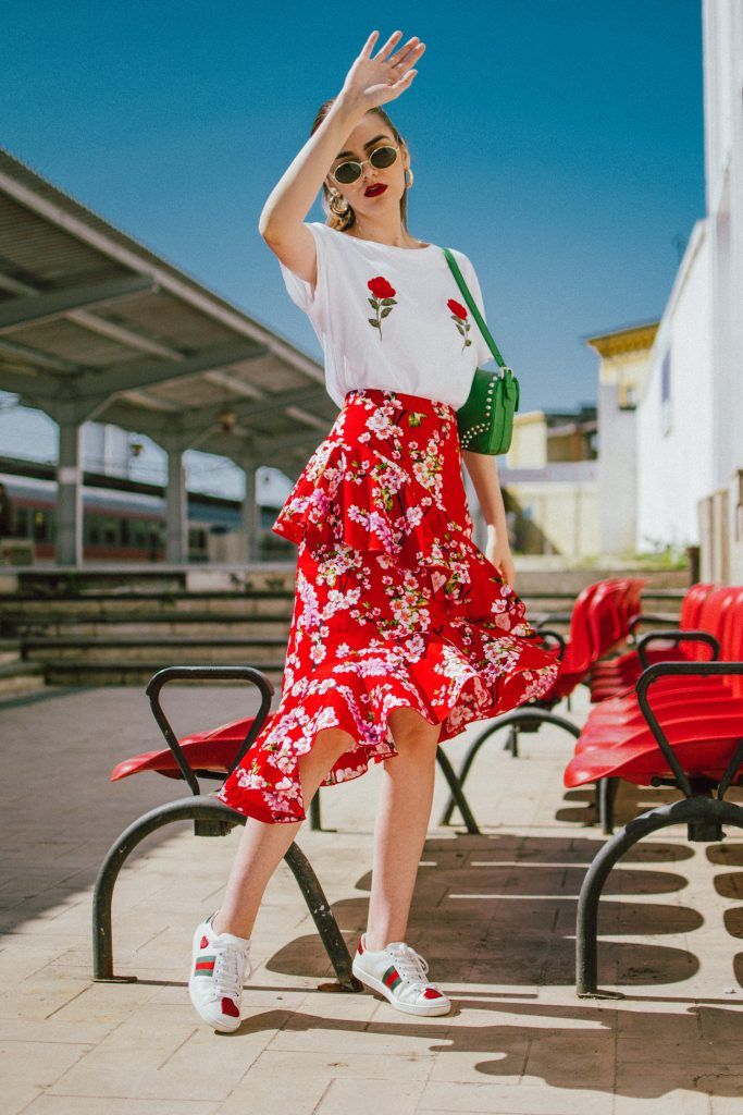 Floral Spring Skirt for a Fresh Look