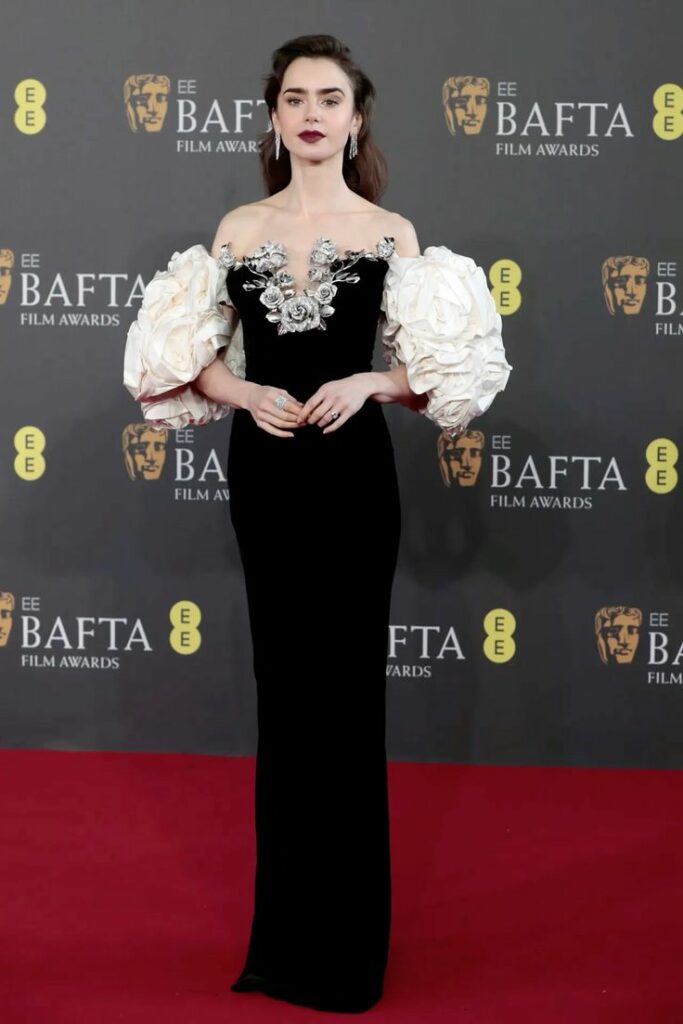 Lily Collins BAFTA