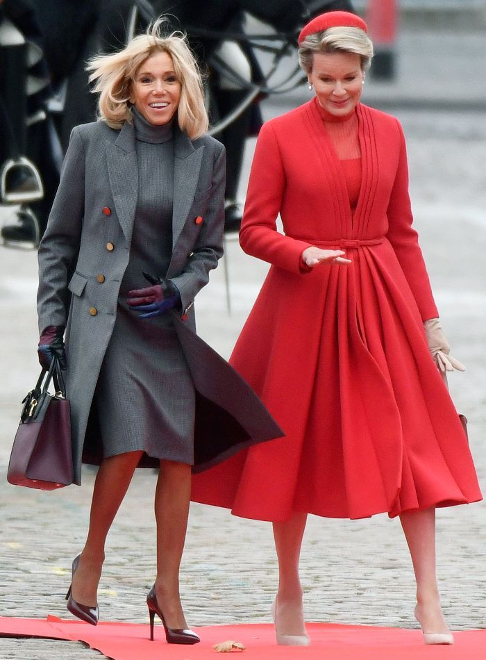 Brigitte Macron in The Chic Louis Vuitton Zipper Dress