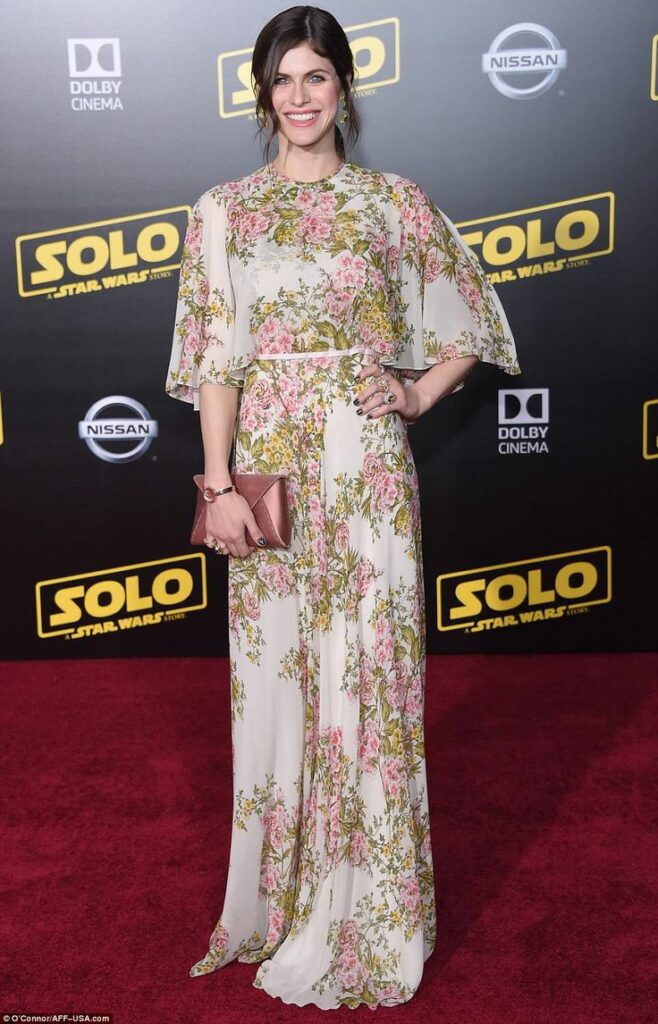 Alexandra Daddario floral dress