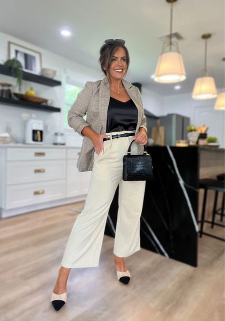 Layer Tank Tops with Blazers