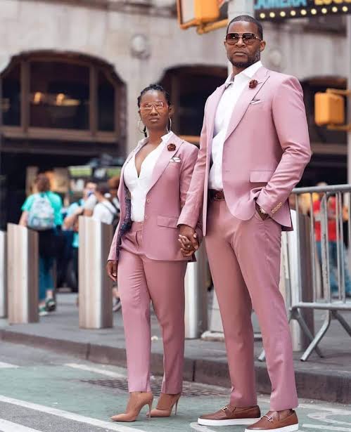 trending suit styles pink