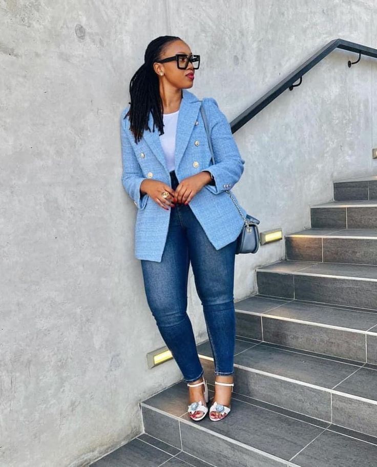 The outfit can be completed with either a structured top or a blazer