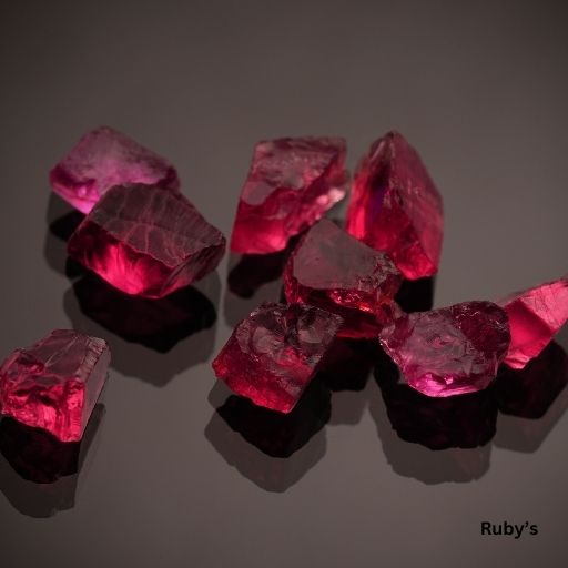 ruby stone uncut ruby's