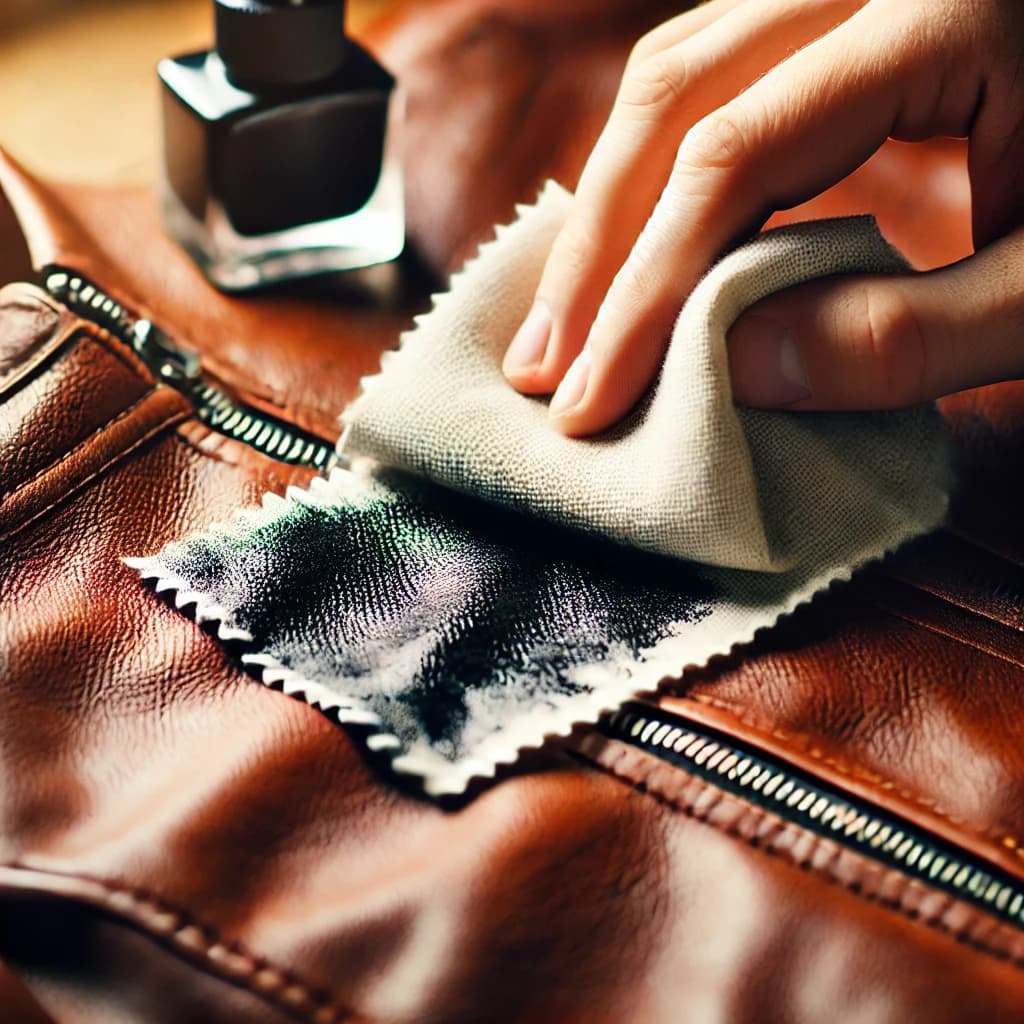 clean ink stains from leather hand cleaning leather