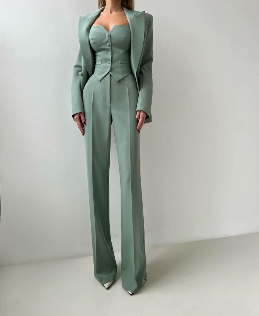 elegant suit green 2