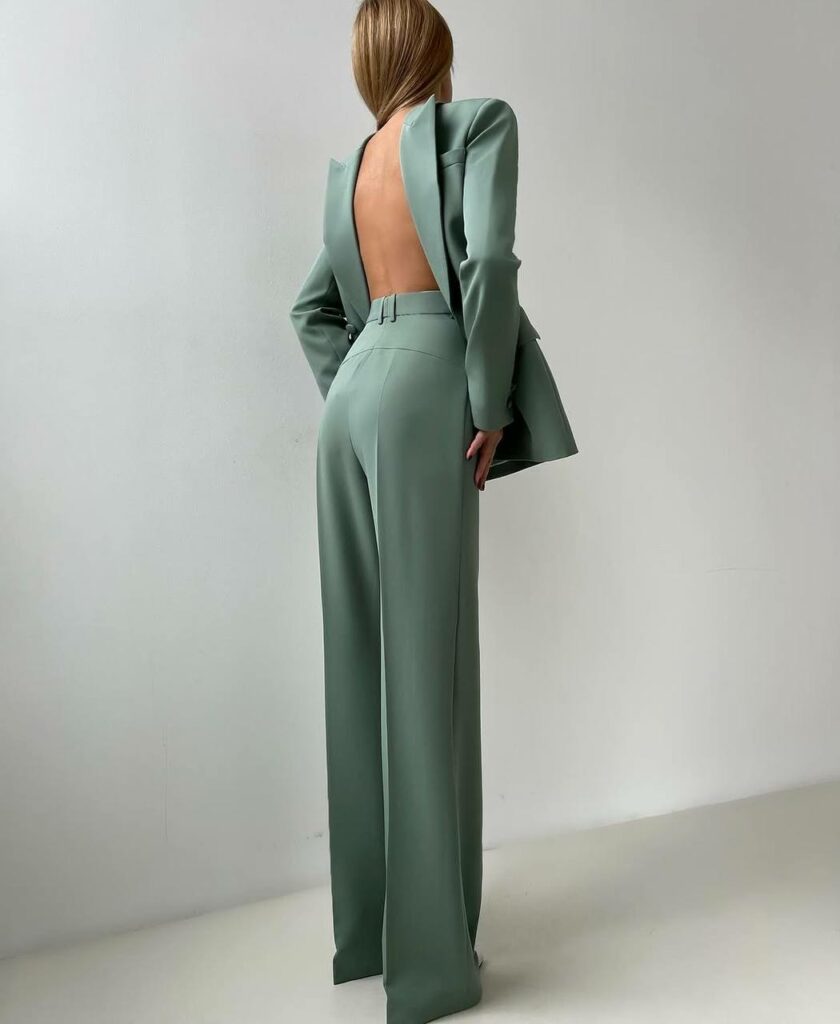 elegant suit green 34