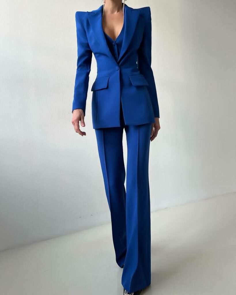 electric blue power suit99