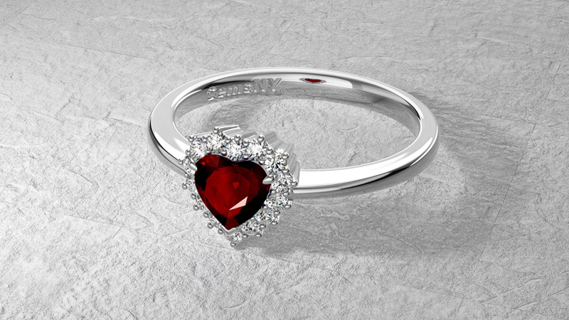 natural engagement rings heart shaped ring