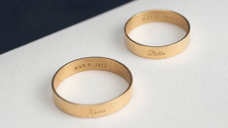 men's wedding bands 2 wedding bands with engravings