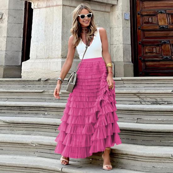 Maxi Skirts pink