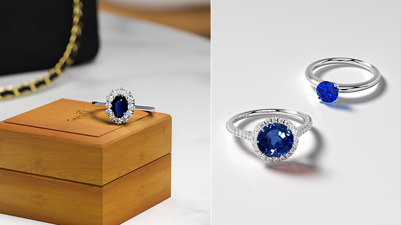 Madagascar sapphires rings