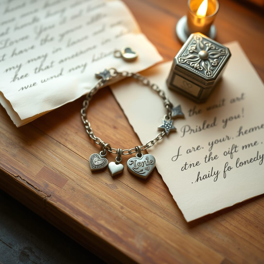 Bracelets on top of pages