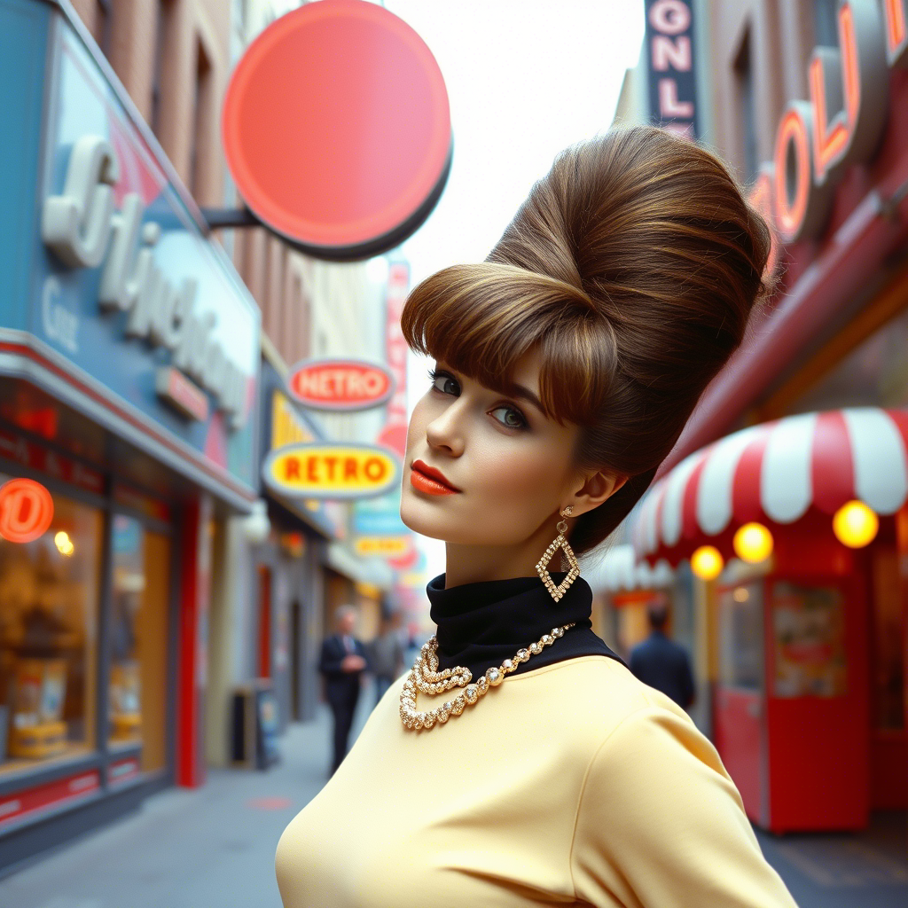 iconic hairstyles 1960's Beehive and Mod Bob 