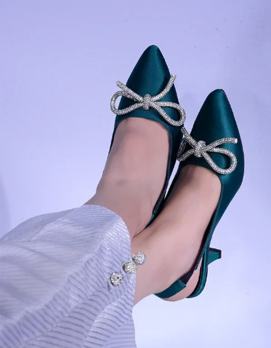 Rubyshoes Green Pumps