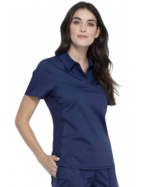 Summer of 2025 woman in blue Polo shirt 