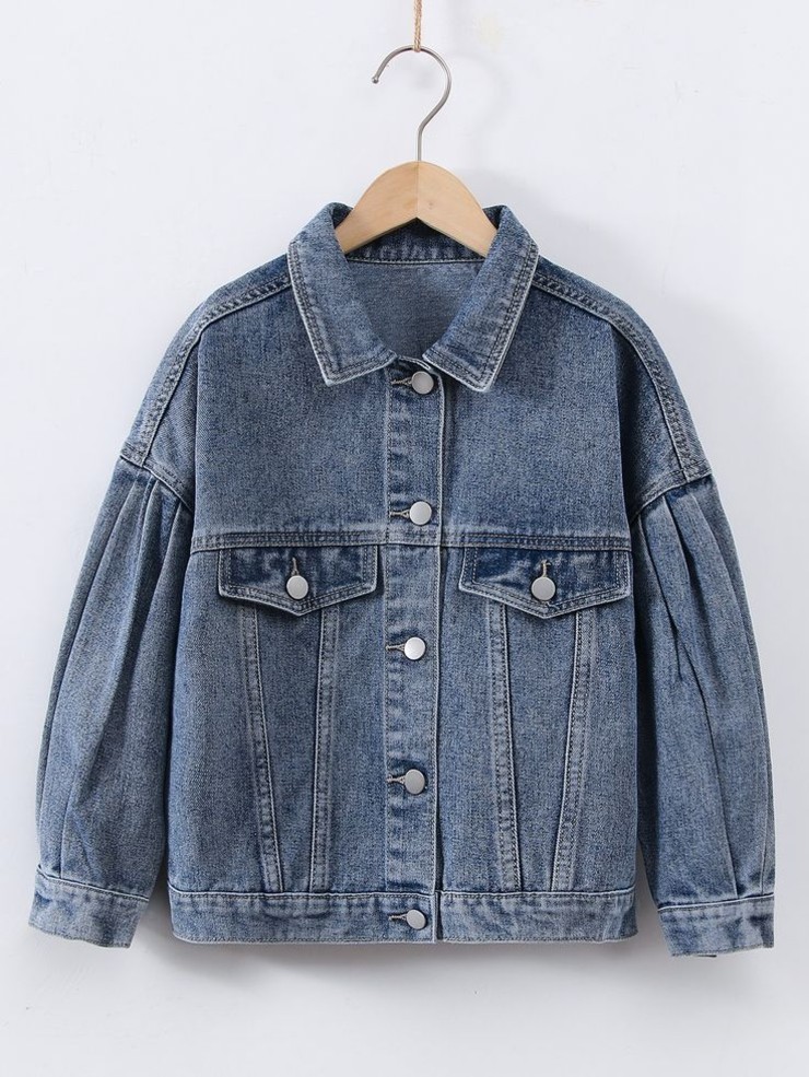 Distressed Girls' Denim Jackets for a Bold Statement