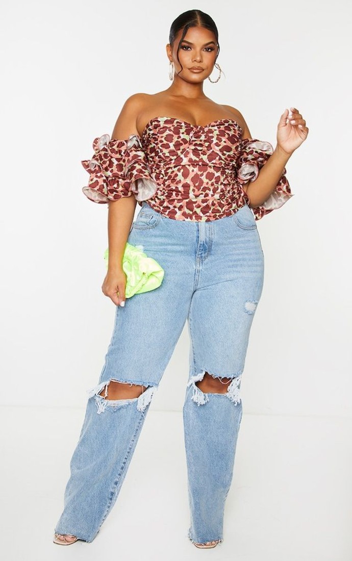 Plus Size Crop Tops in Bold Prints for Eye-Catching Style