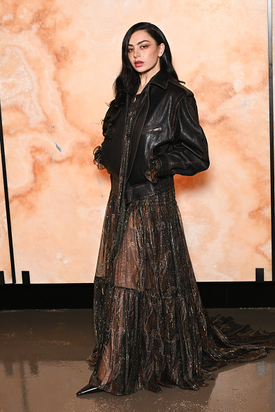 Charlie XCX at the Saint Laurent Womenswear Paris Fashion Week