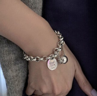 artificial jewellery brands in Pakistan silver colored bracelet