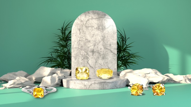 November birthstones yellow