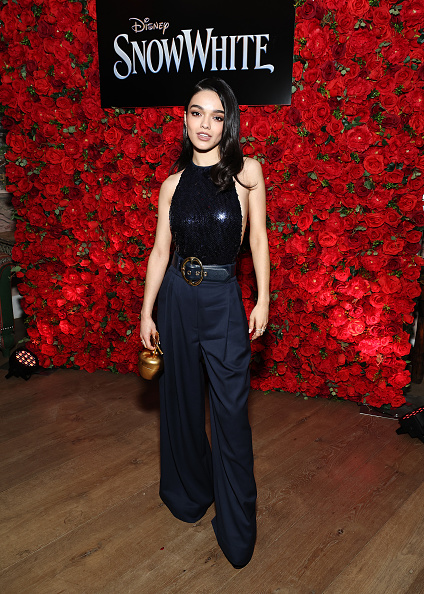 Rachel Zegler at the Snow White premiere in black
