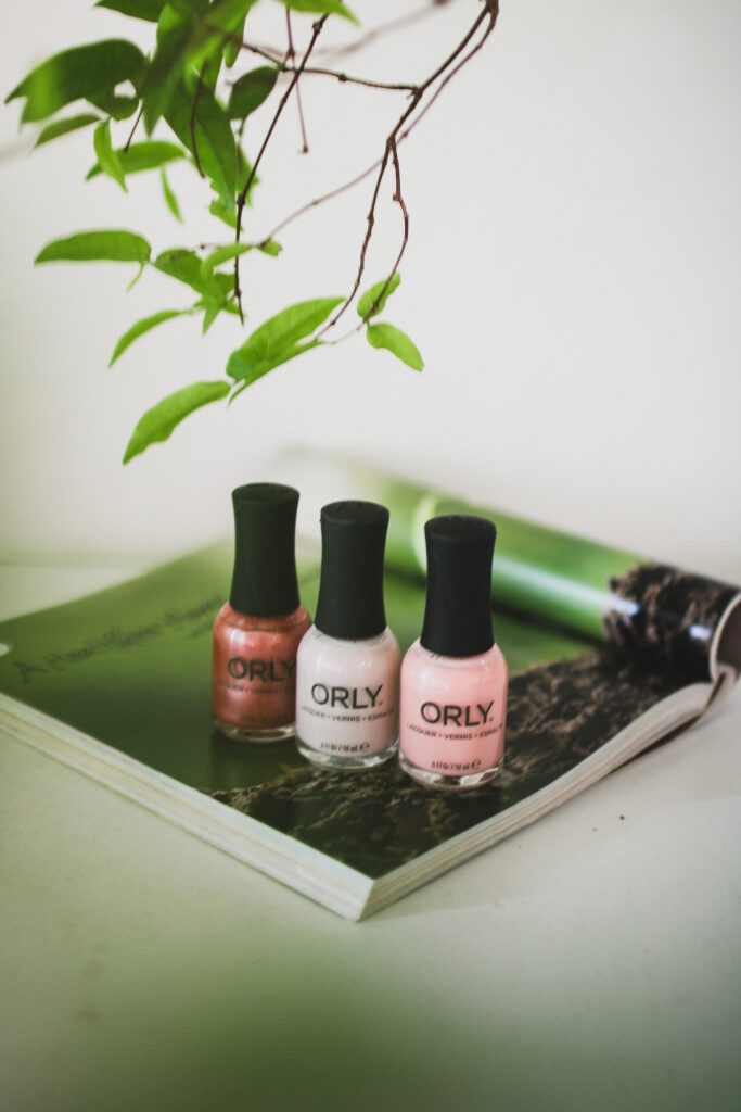 3 bottles of Orly Nail Polish