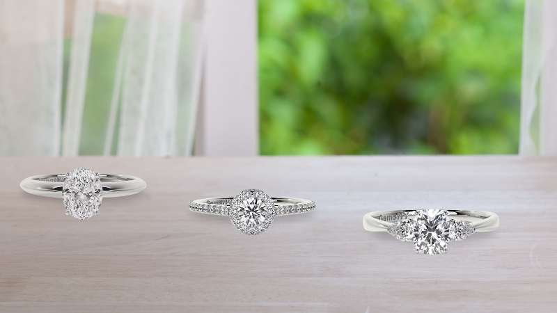 natural diamond engagement rings white gold solitaires