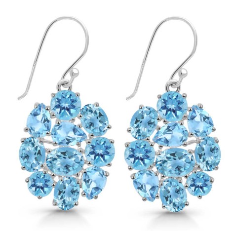 Blue Topaz Jewelry earings