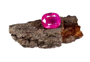 rubies on a rock