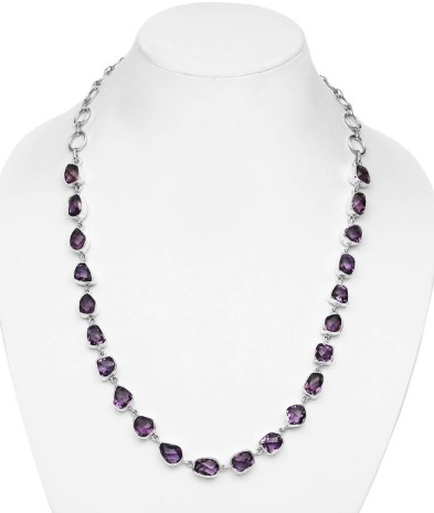 Amethyst jewelry necklace