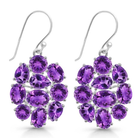 Amethyst jewelry earings