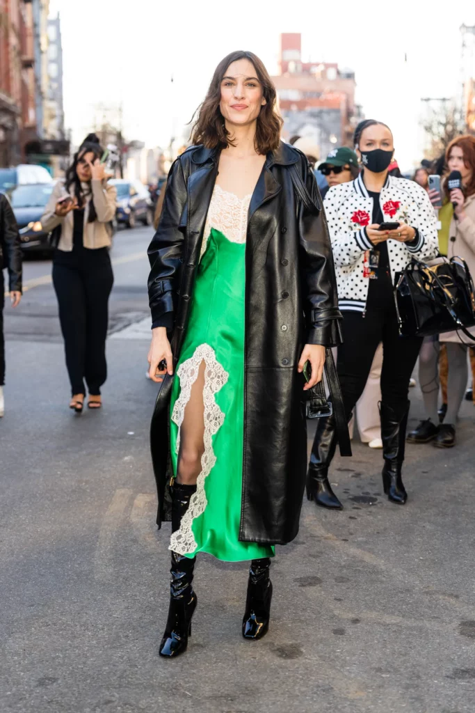 Alexa Chung’s Statement Slip Dress