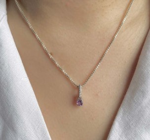 amethyst jewelry necklace