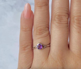 amethyst jewelry ring
