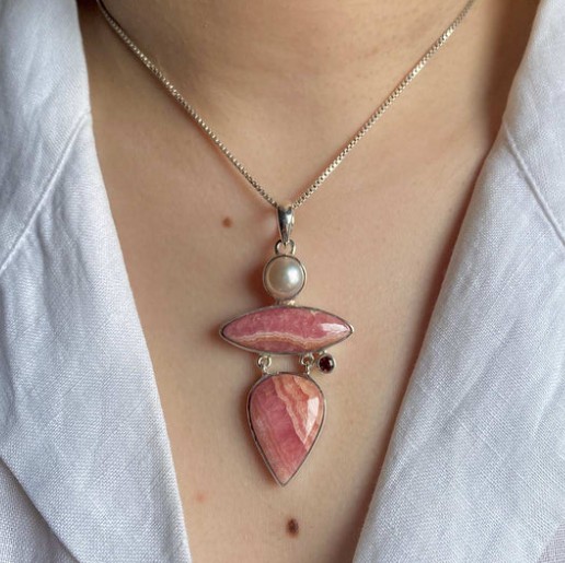 Rhodochrosite Jewelry pendant